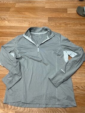 Brooks Women's Light Gray Quarter-Zip Training Pullover